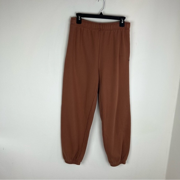 Aritzia Pants - Aritzia TNA Sweatfleece Terry Fleece Mega Fit Brown Sweat Pants Size S